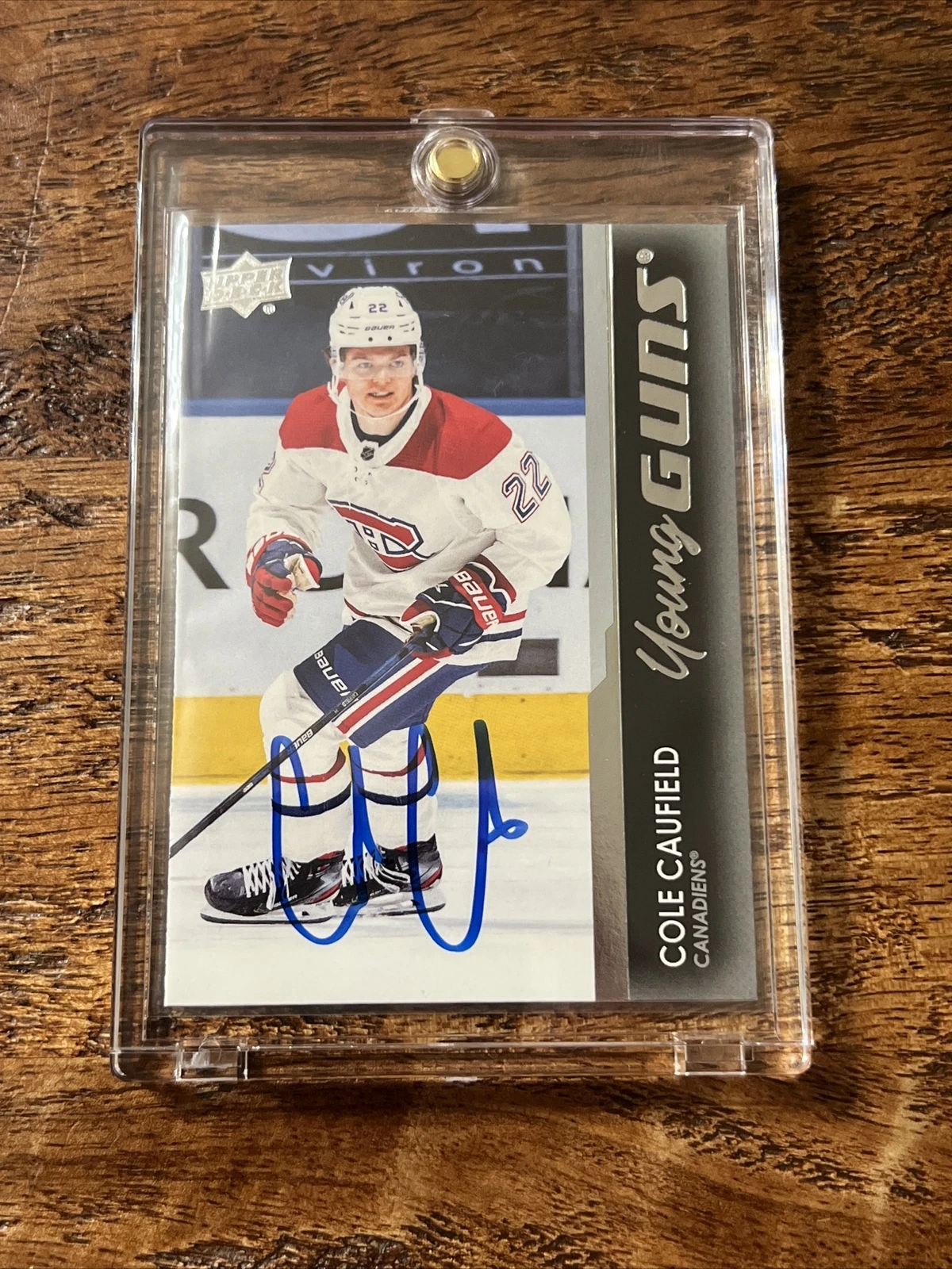 Cole Caufield IP Signed UD Young Guns Card PSA DNA  Autographed Canadiens
