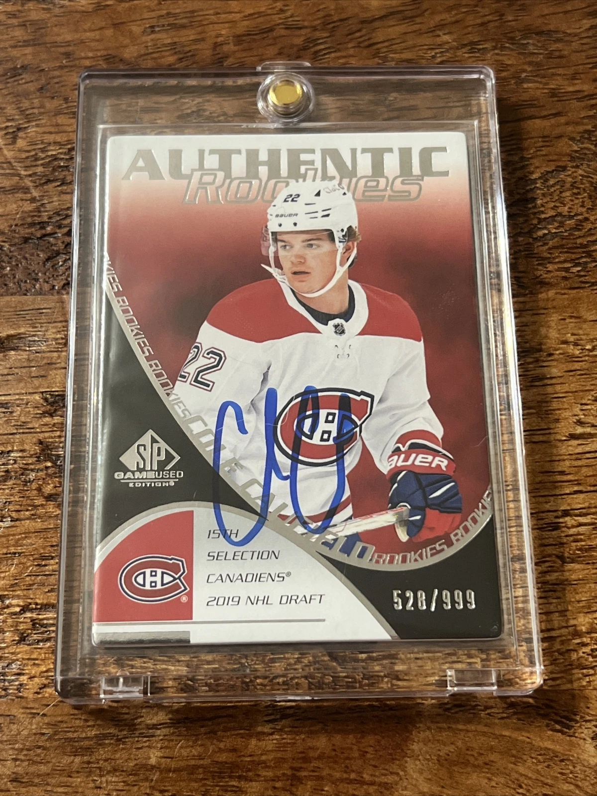 Cole Caufield IP Signed SP Game Used Rookie Card PSA DNA  Autographed Canadiens