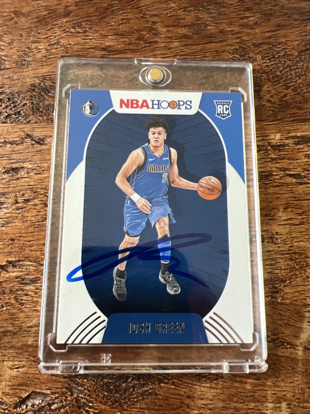 Josh Green IP Signed NBA Hoops Rookie Card Psa Dna Autographed Mavericks