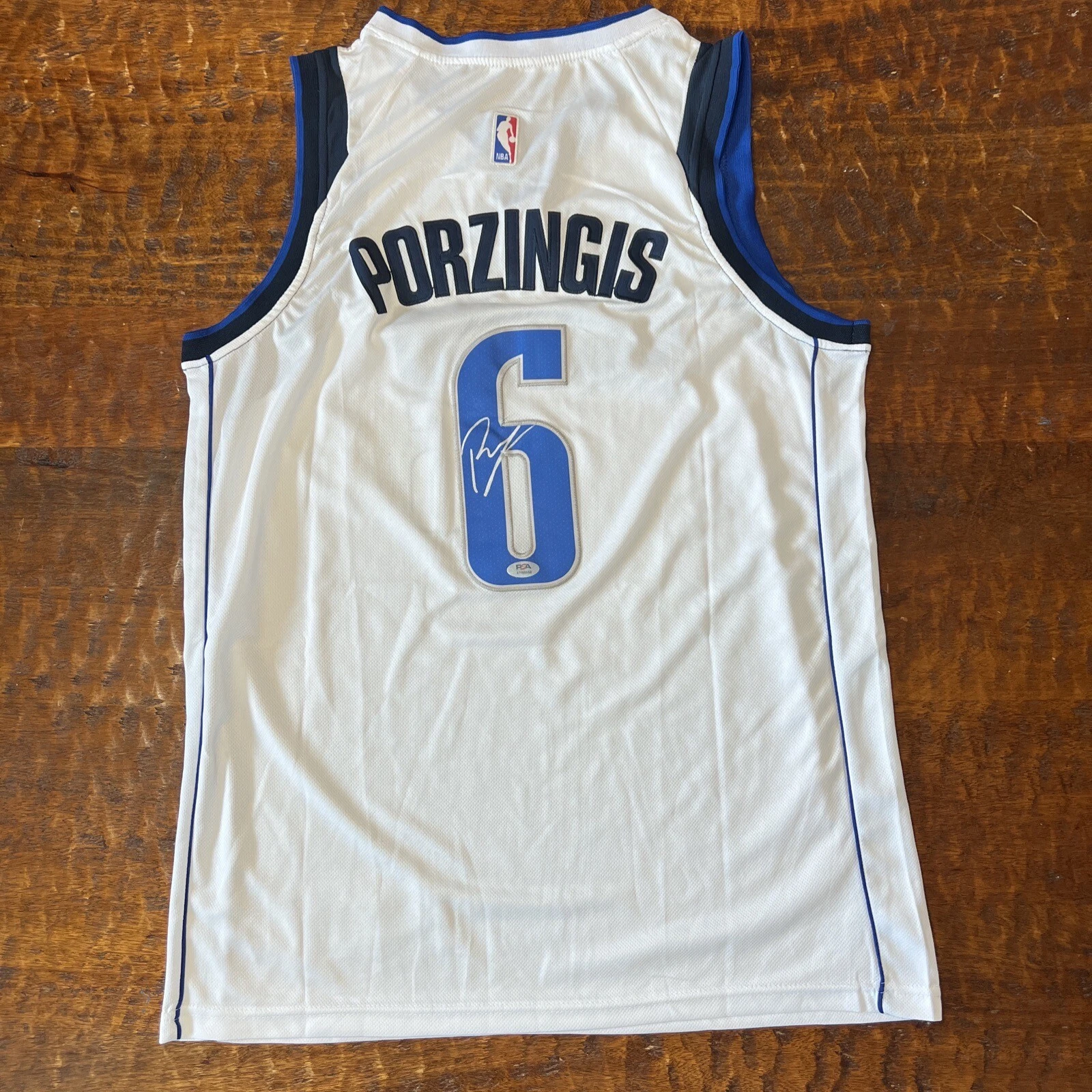 Kristaps Porzingis Signed Dallas Mavericks Jersey PSA DNA  Autographed