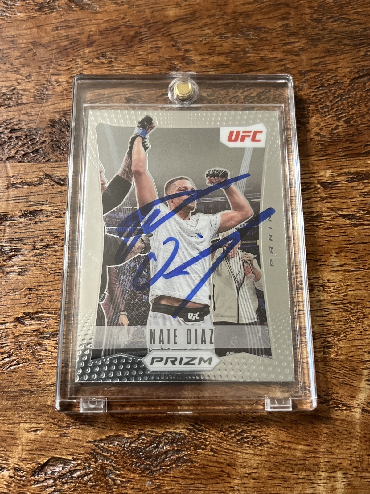 Nate Diaz IP Signed Prizm Card JSA Coa Autographed UFC