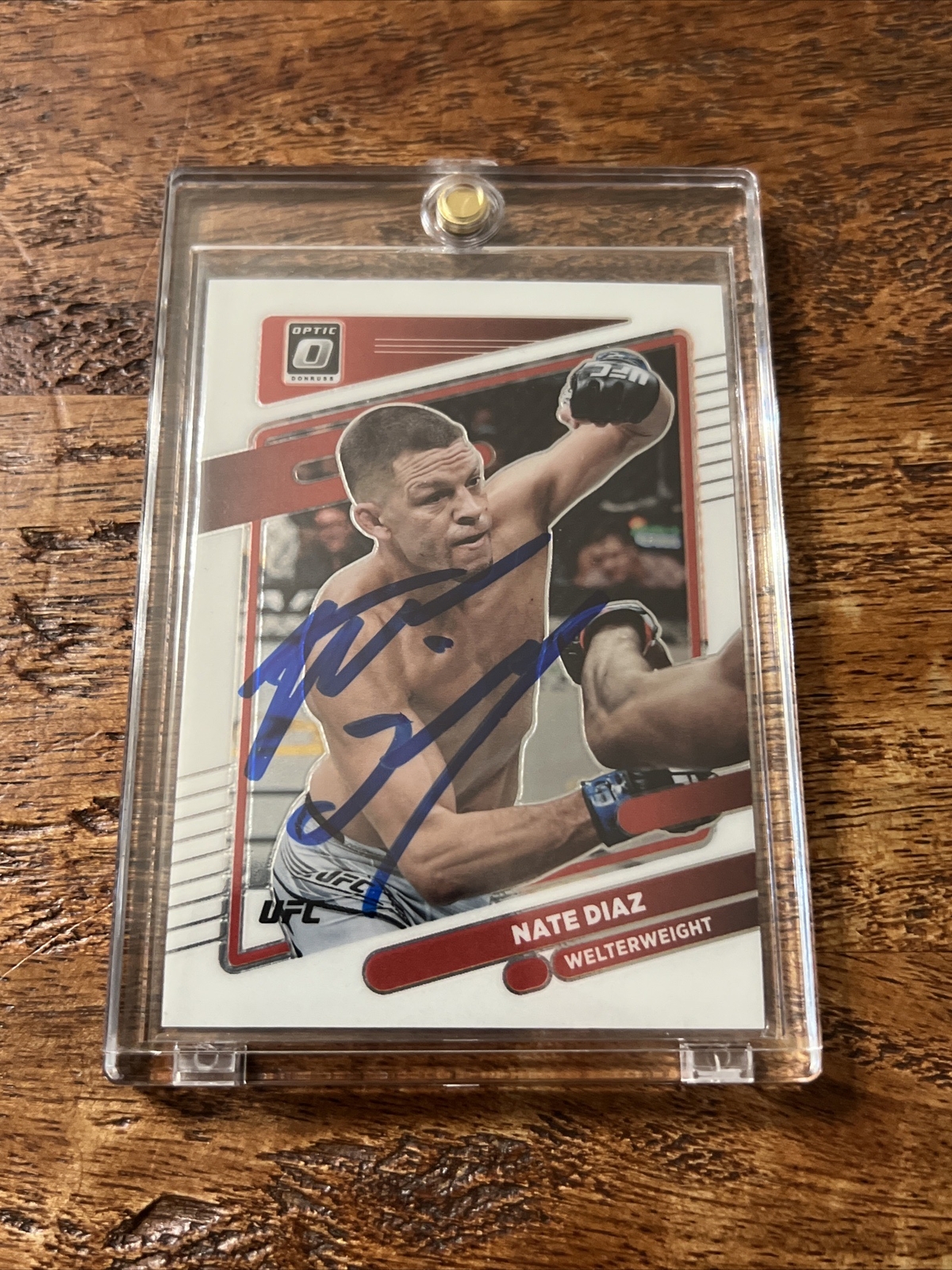 Nate Diaz IP Signed Optic Card JSA Coa Autographed UFC