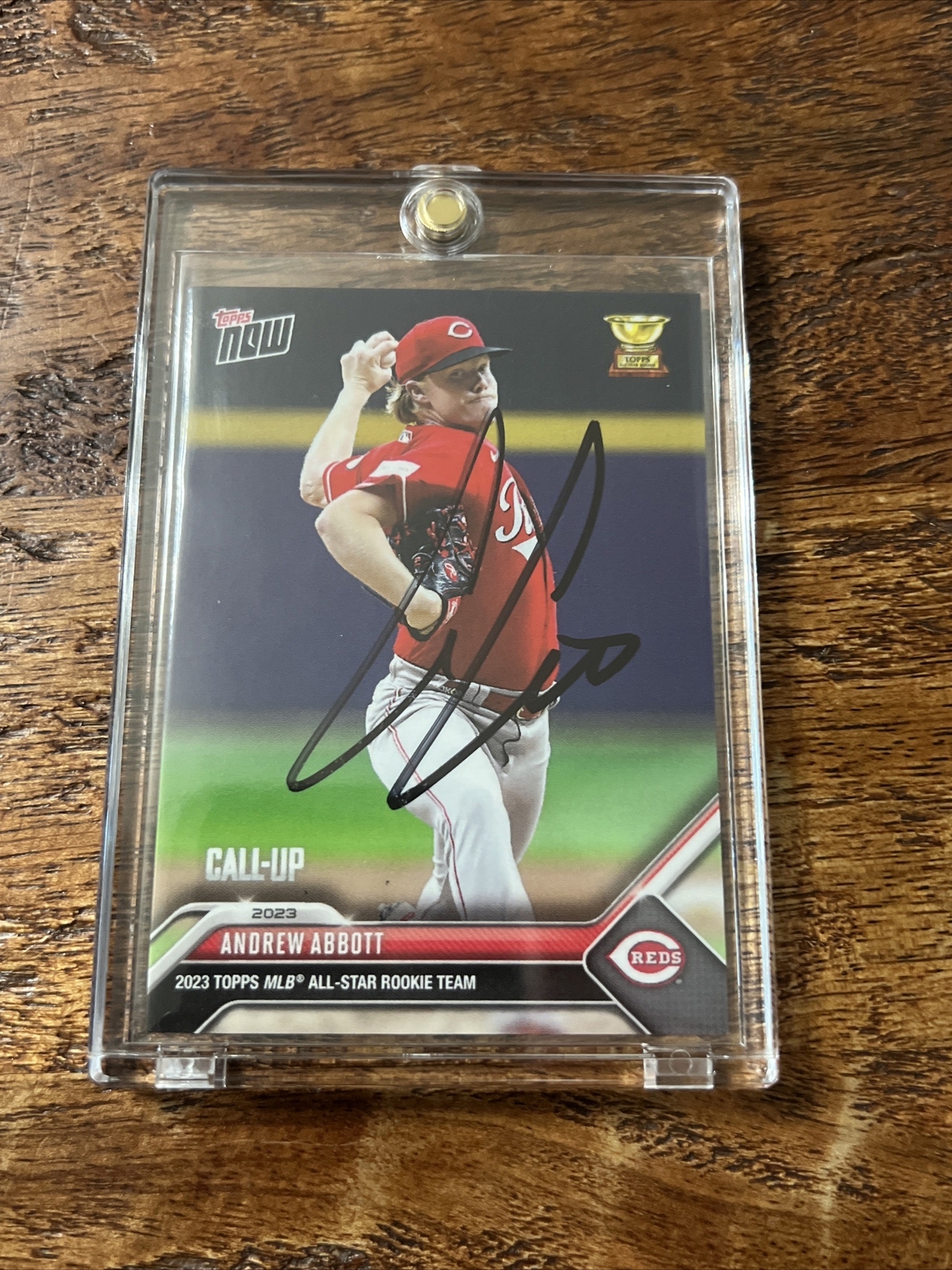 Andrew Abbott IP Signed Topps Now Rookie Card JSA Coa Autographed Reds