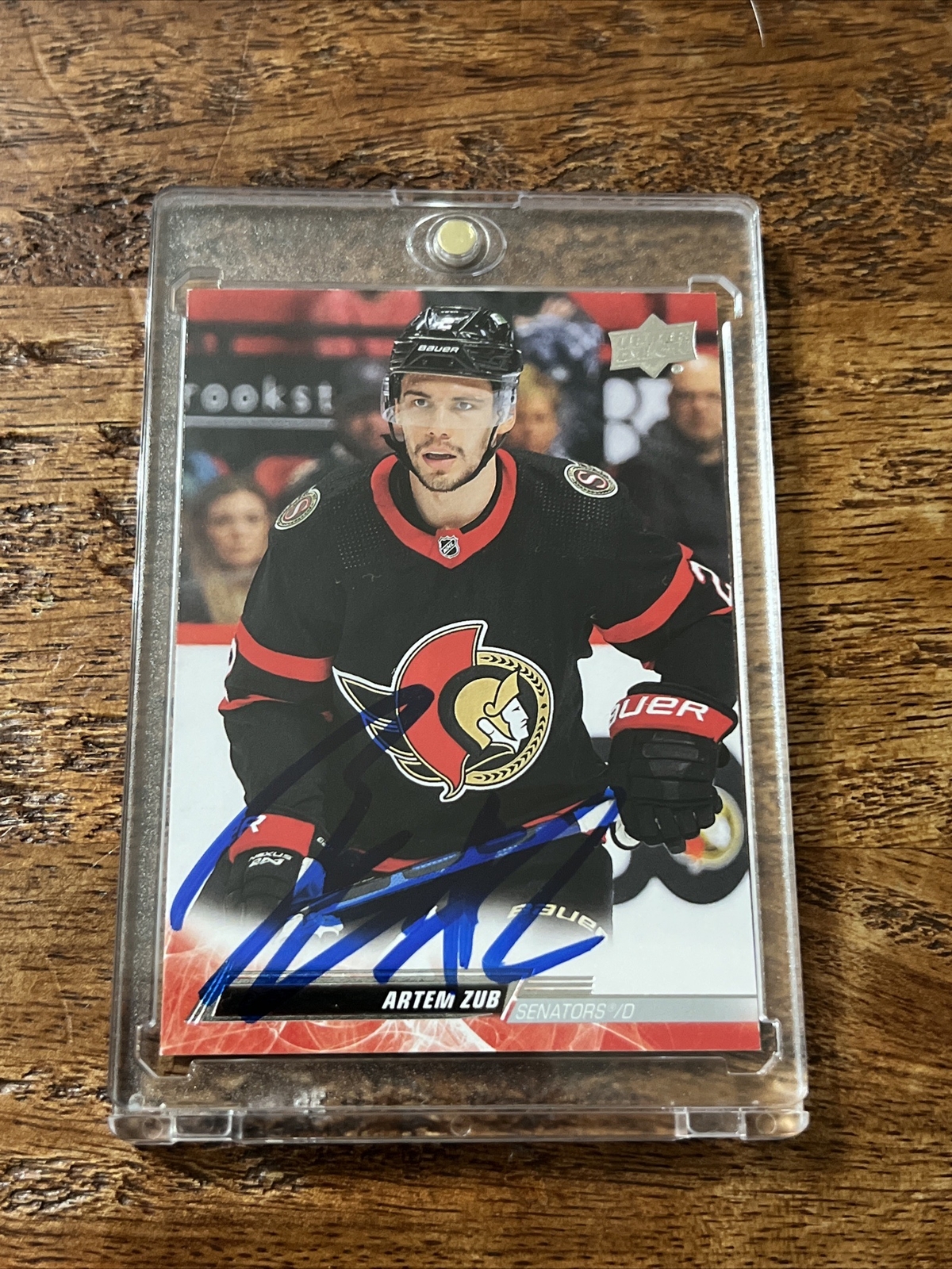 Artem Zub IP Signed Upper Deck Card JSA Coa Autographed Senators