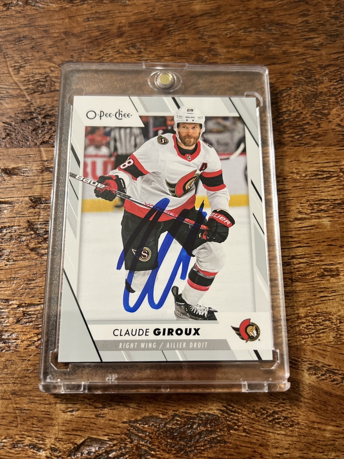 Claude Giroux IP Signed O Pee Chee Card JSA Coa Autographed Senators