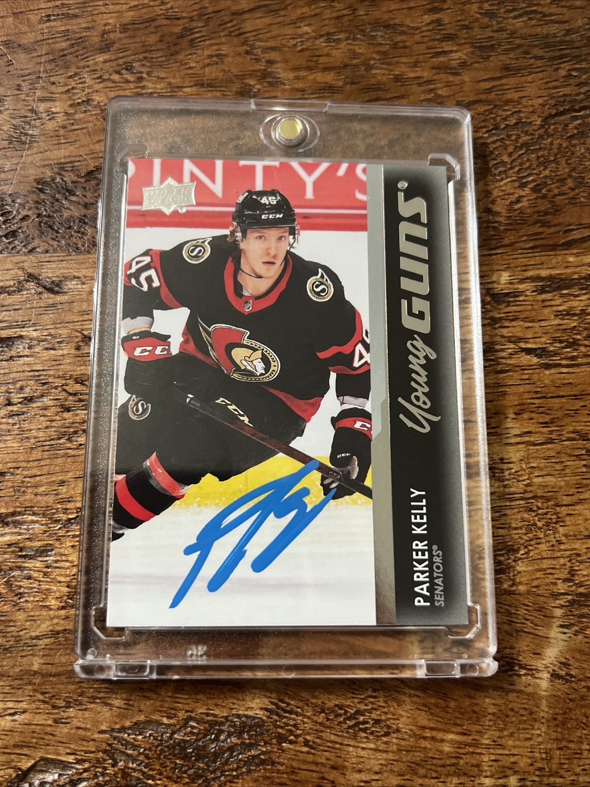 Parker Kelly IP Signed Upper Deck Young Guns Card JSA Coa Senators Autographed
