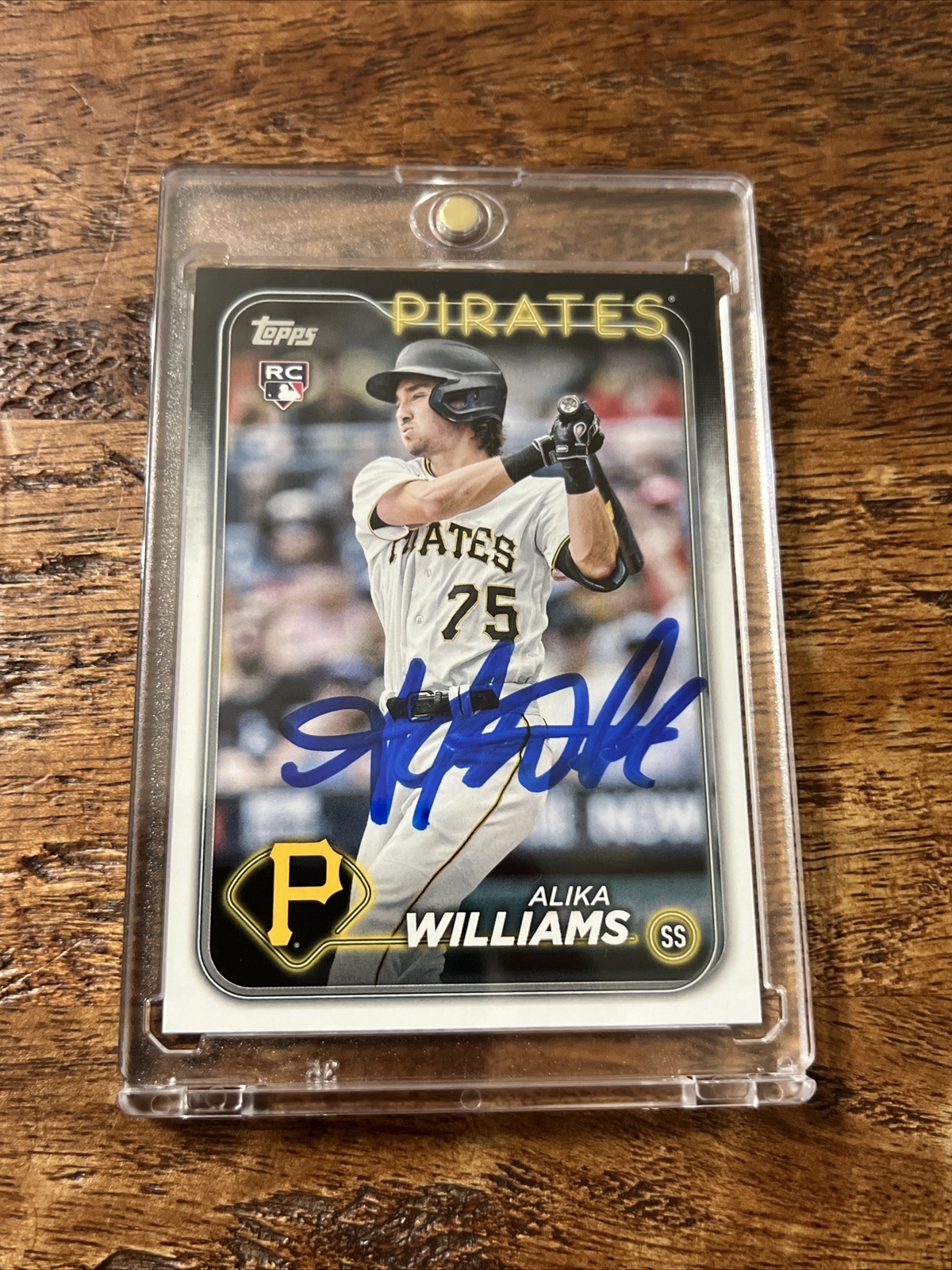 Alika Williams IP Signed Topps Rookie Card JSA Coa Autographed Pirates