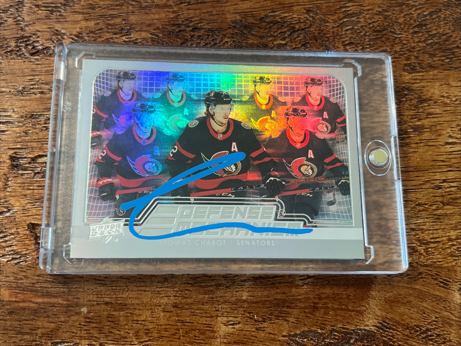 Thomas Chabot IP Signed UD Defense Mechanism Card JSA Coa Senators Autographed
