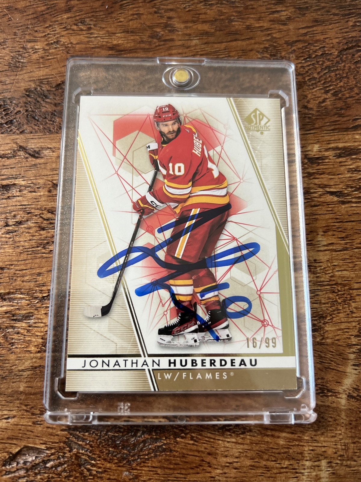 Jonathan Huberdeau IP Signed Upper Deck SP Card JSA Coa Autographed Flames