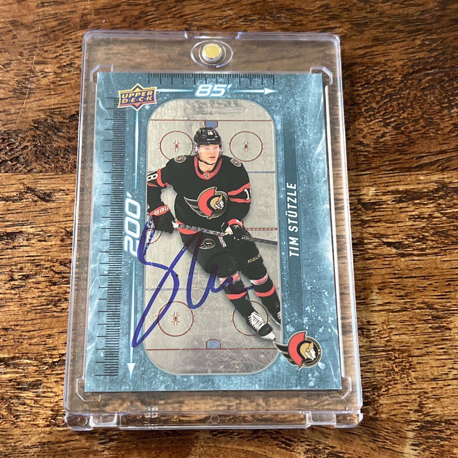 Tim Stutzle IP Signed Upper Deck Card JSA Coa Autographed Senators