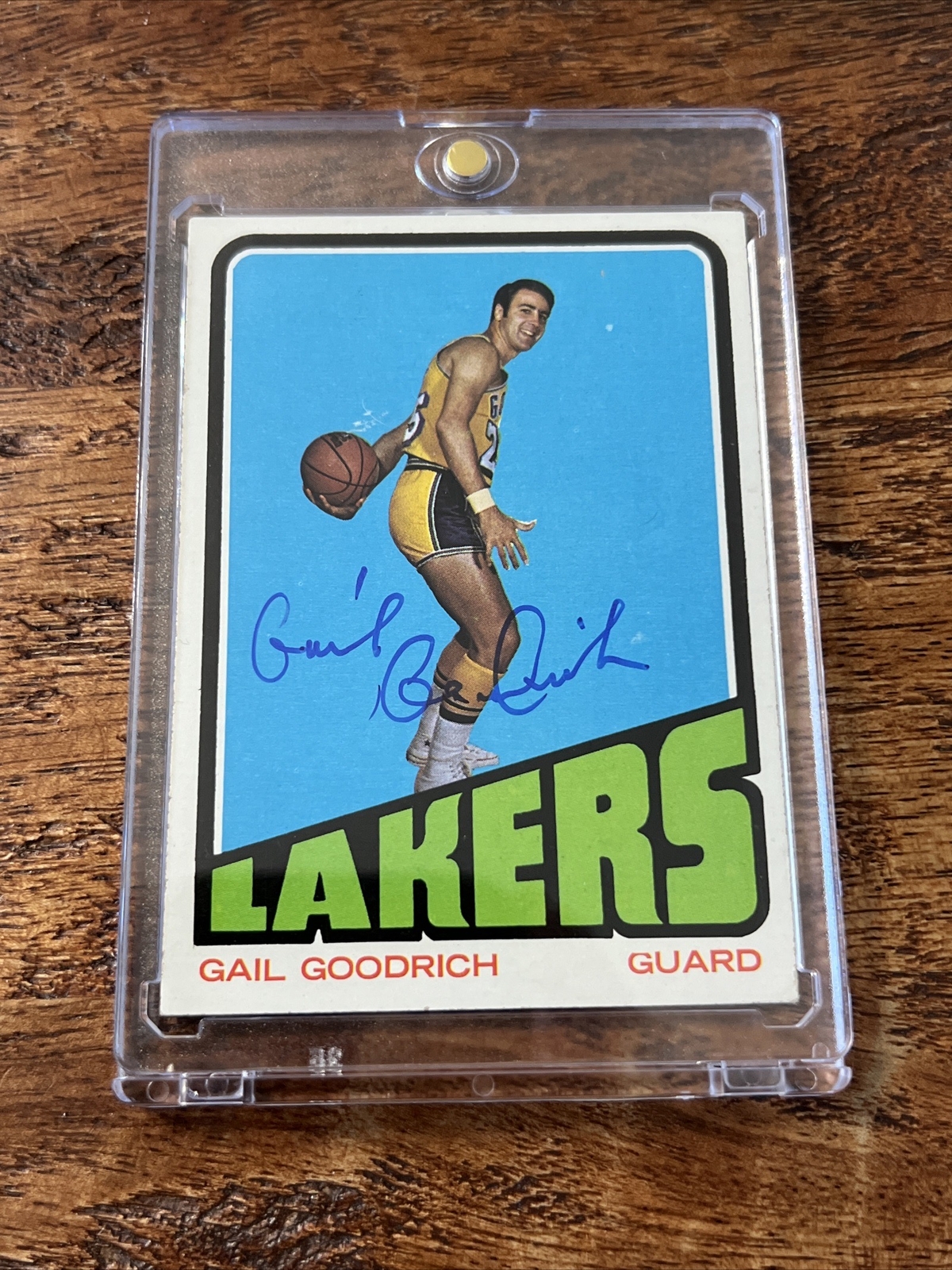 Gail Goodrich IP Signed Topps Card JSA Coa Autographed Lakers