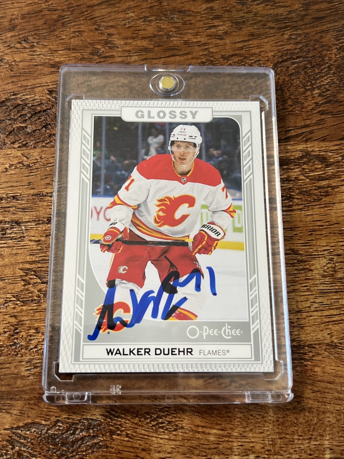 Walker Duehr IP Signed O Pee Chee Rookie Card JSA Coa Flames Autographed
