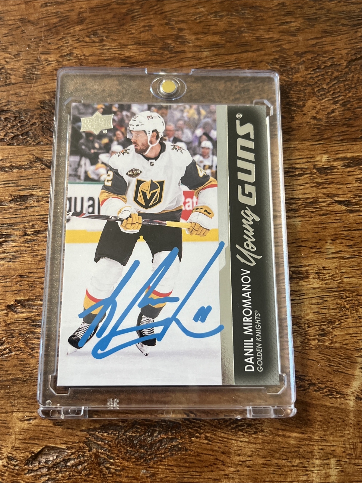 Daniil Miromanov IP Signed UD Young Guns Card JSA Coa Golden Knights Autographed