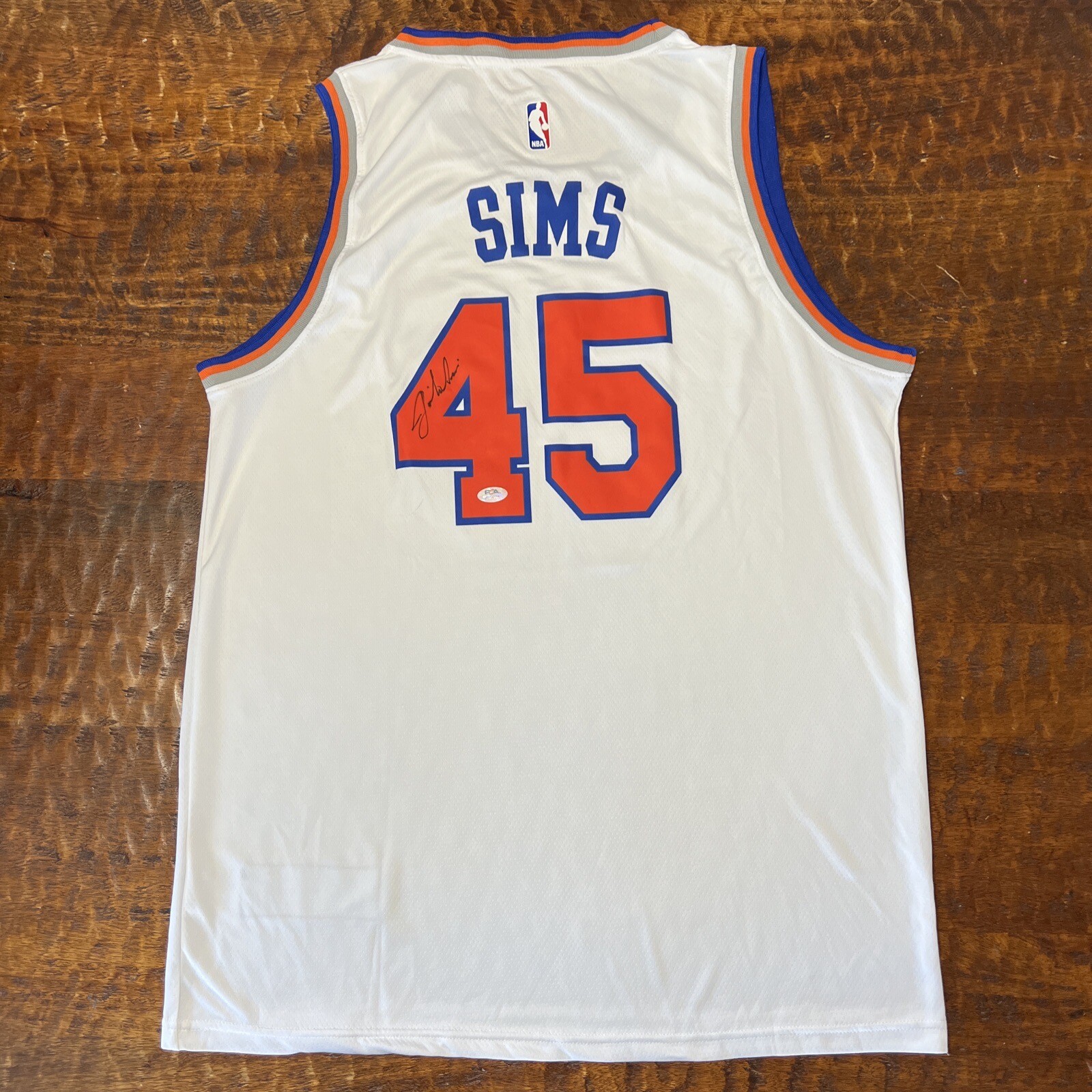 Jericho Sims Signed New York Knicks Jersey PSA DNA  Autographed
