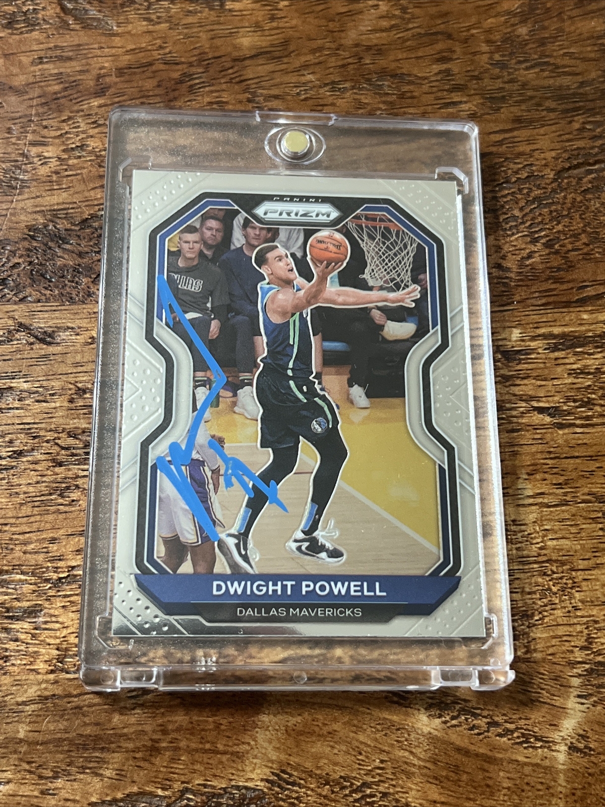 Dwight Powell IP Signed Prizm Card Psa Dna Autographed Mavericks