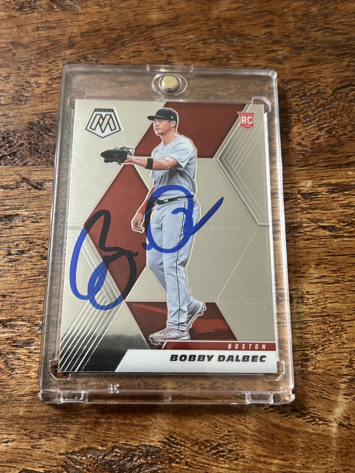 Bobby Dalbec IP Signed Mosaic Rookie Card Psa Dna Autographed Red Sox