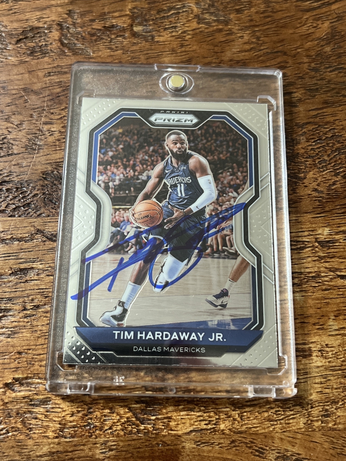 Tim Hardaway Jr IP Signed Prizm Card Psa Dna Autographed Mavericks