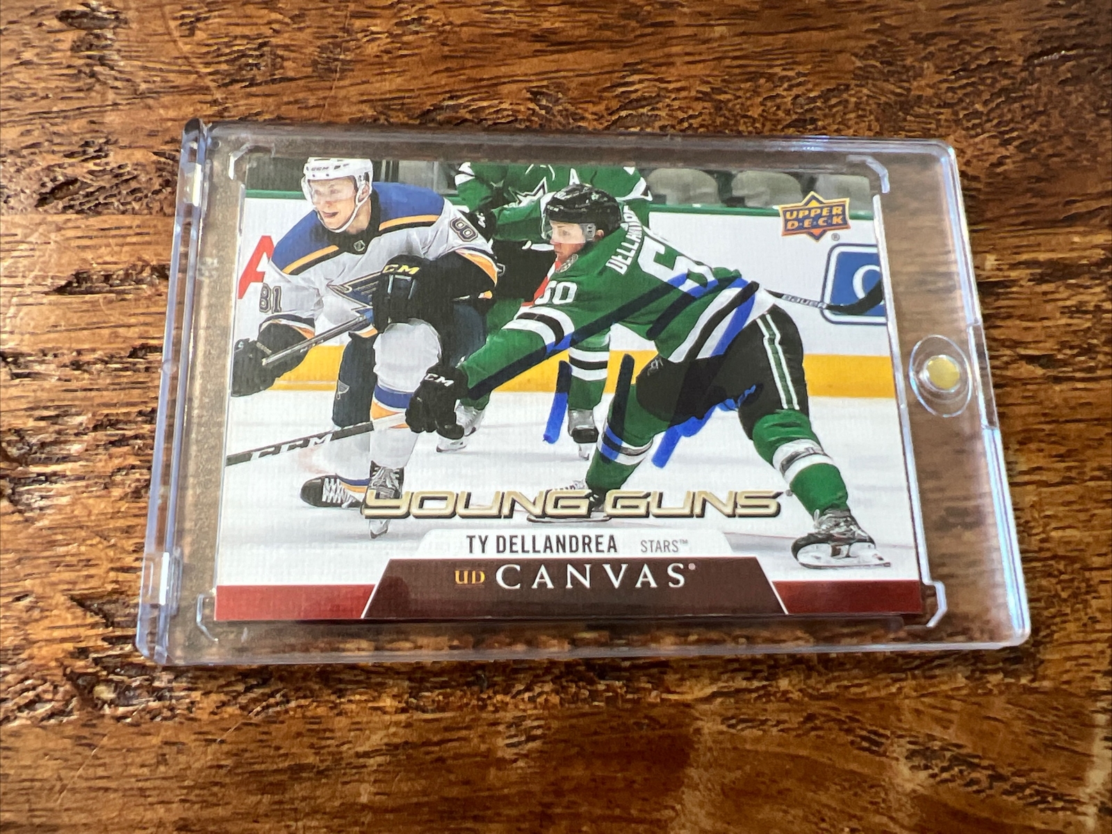 Ty Dellandrea IP Signed UD Young Guns Canvas Card PSA DNA Coa Stars Autographed