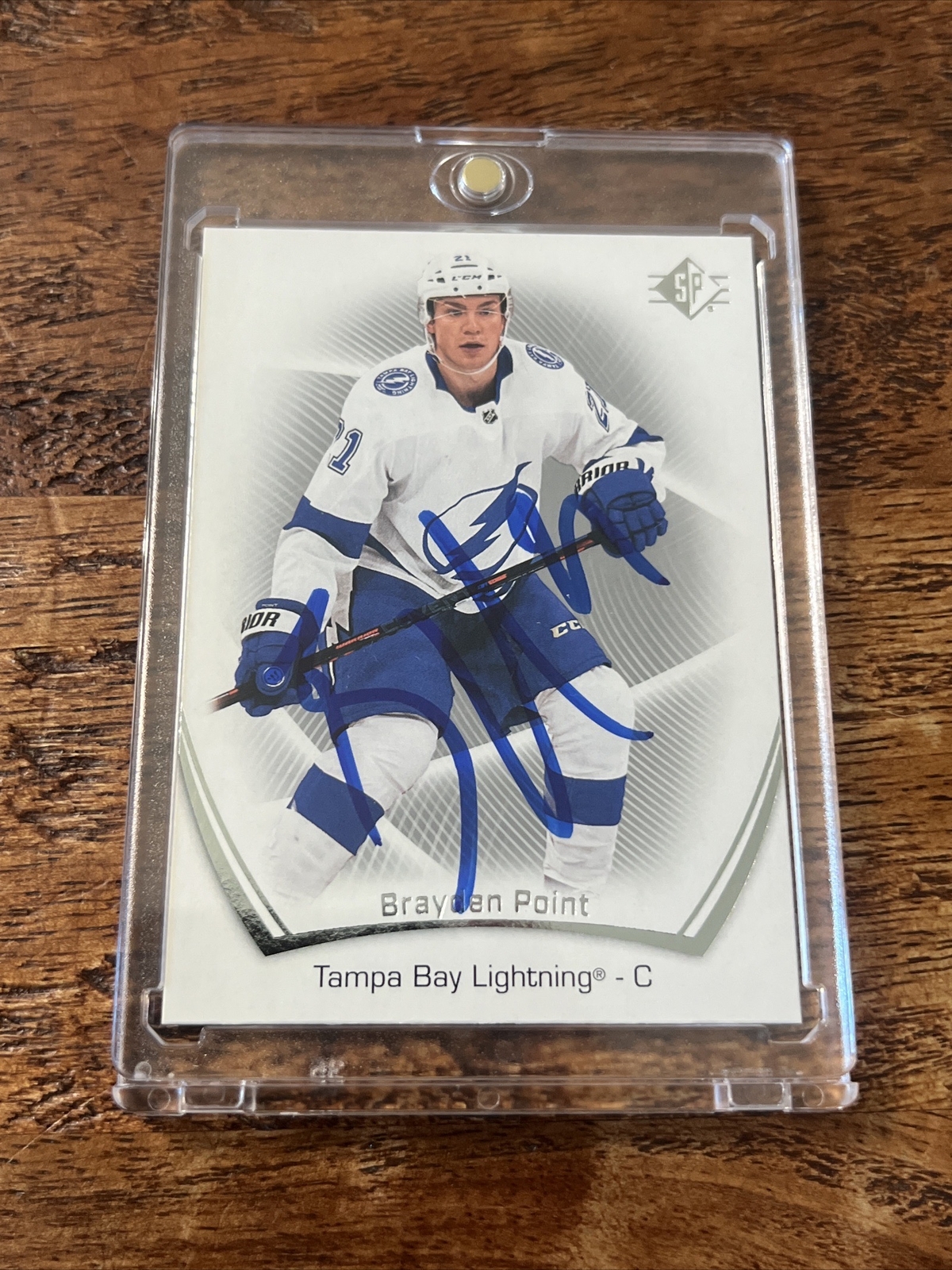 Brayden Point IP Signed Upper Deck SP Card PSA DNA Autographed Lightning