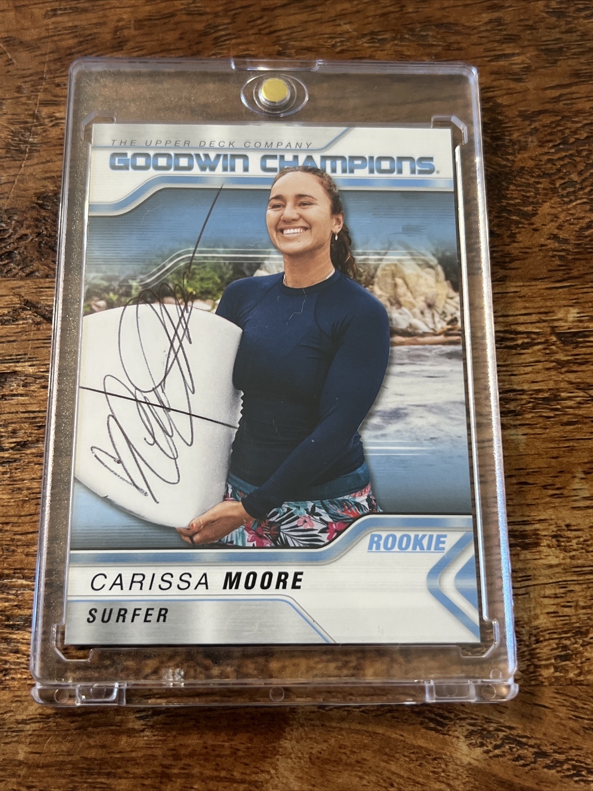Carissa Moore IP Signed Goodwin Champions Card PSA DNA Autographed Surfing