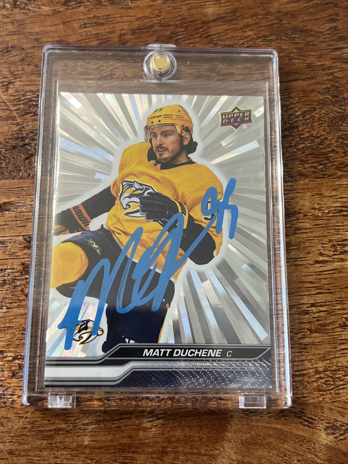 Matt Duchene IP Signed Upper Deck Silver Outburst Card JSA Coa Autographed