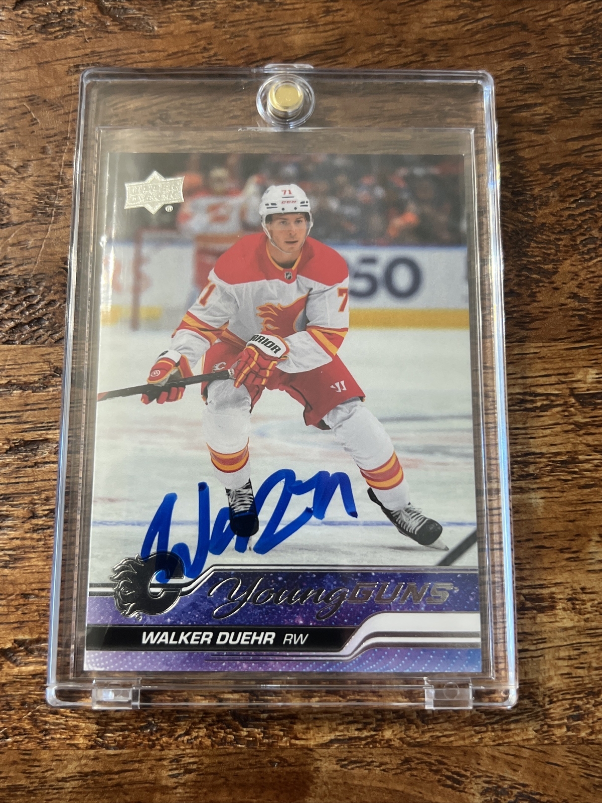 Walker Duehr IP Signed Upper Deck Young Guns Card JSA Coa Flames Autographed