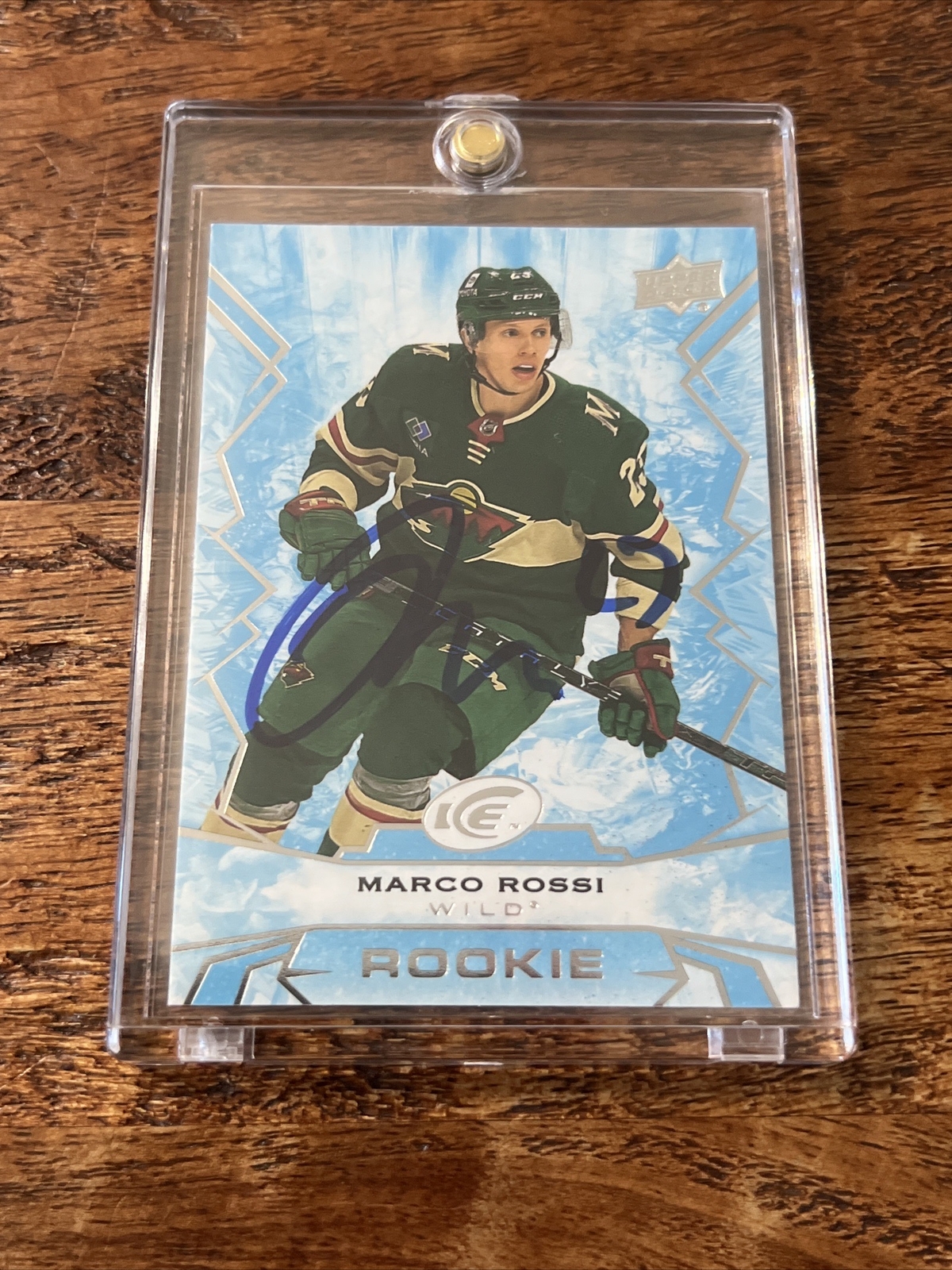 Marco Rossi IP Signed Upper Deck Ice Rookie Card JSA Coa Wild Autographed