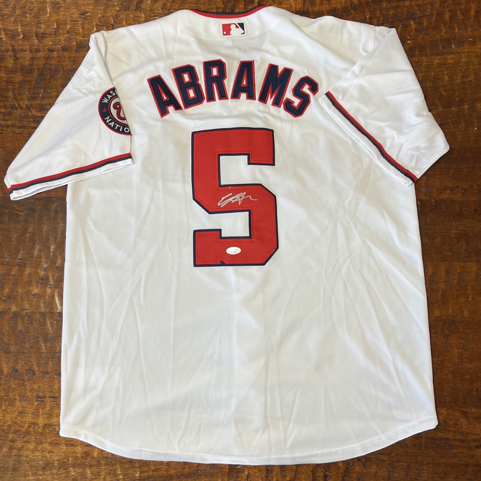 CJ Abrams Signed Washington Nationals Jersey JSA Coa Autographed
