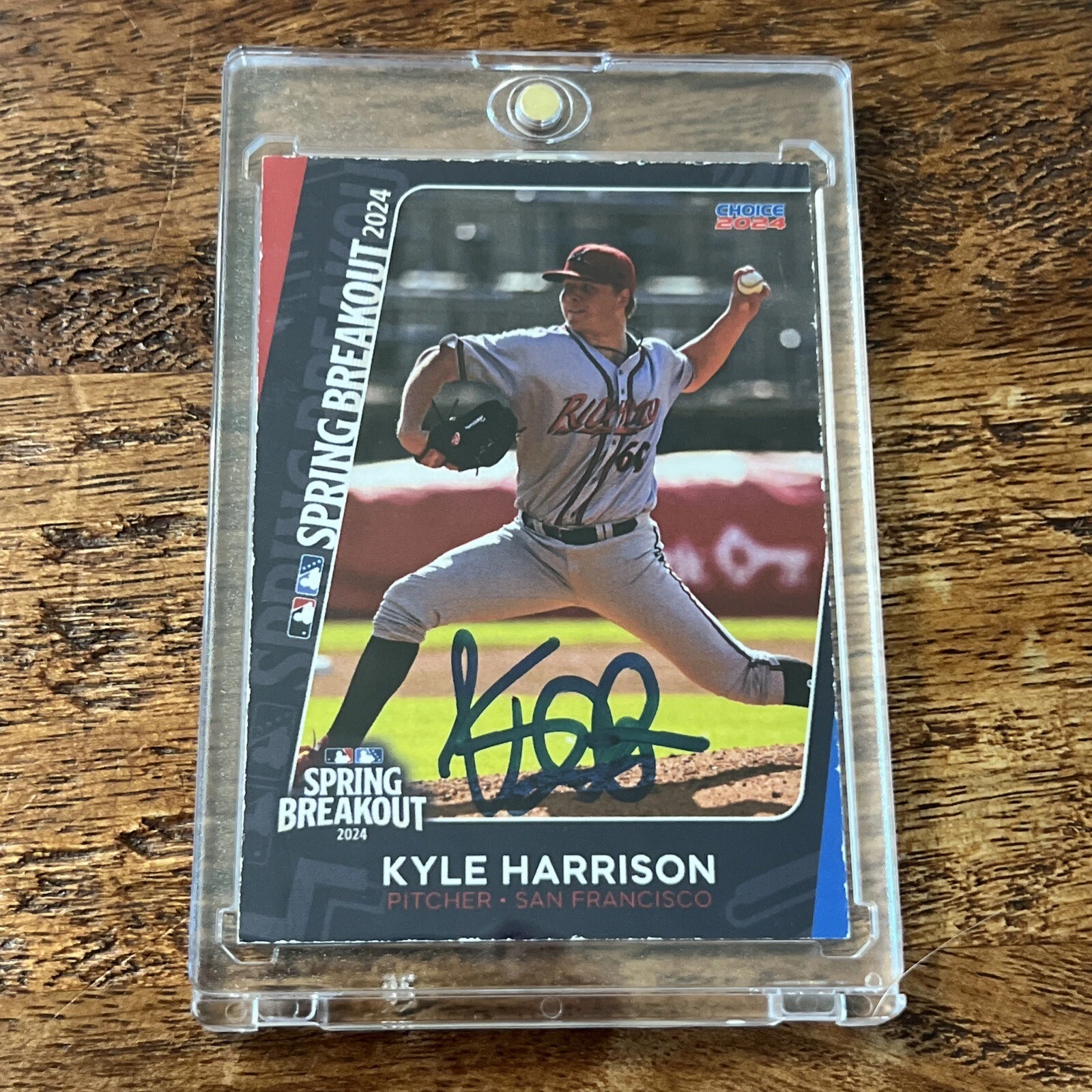 Kyle Harrison IP Signed Spring Breakout Card JSA Coa Autographed Giants