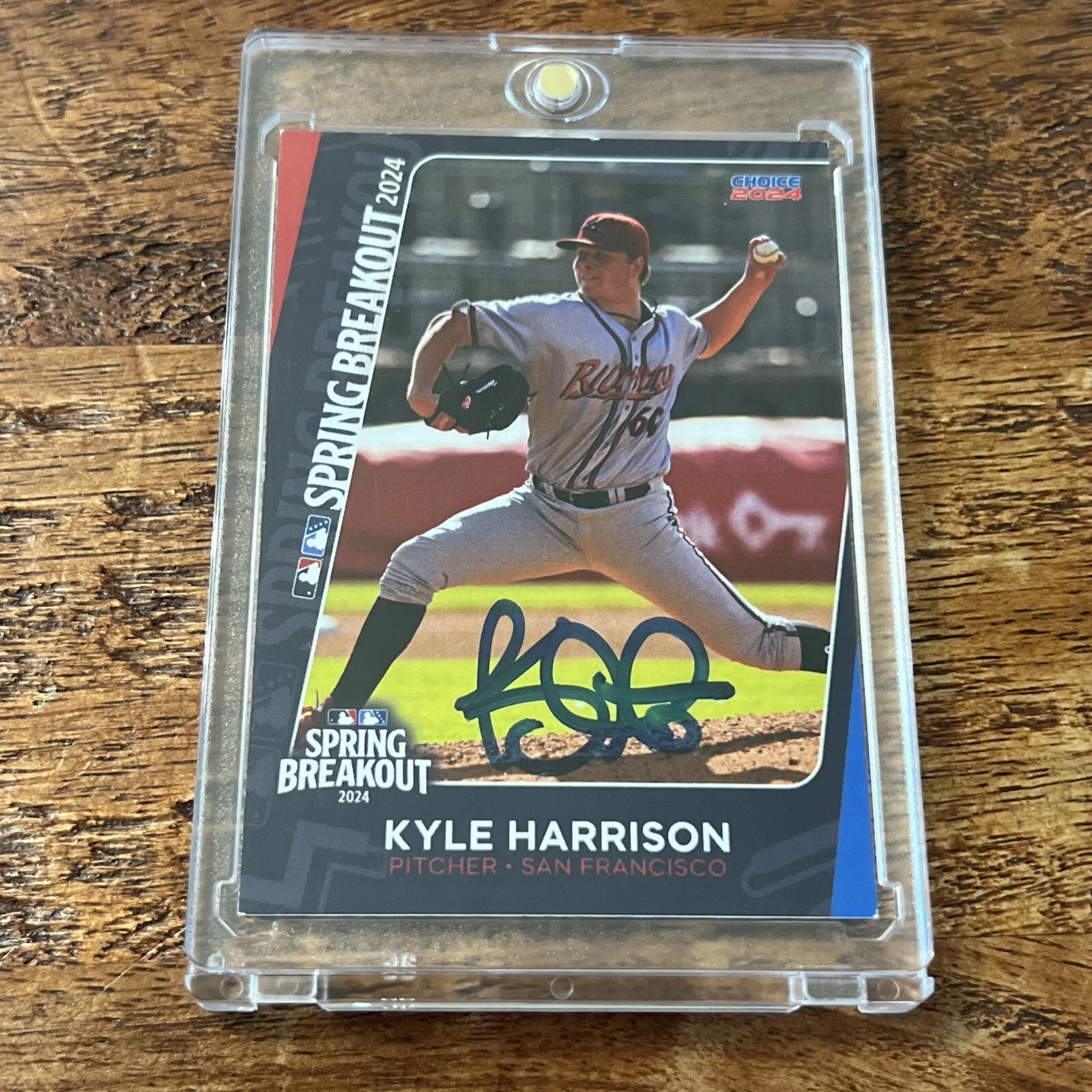Kyle Harrison IP Signed Spring Breakout Card JSA Coa Autographed Giants