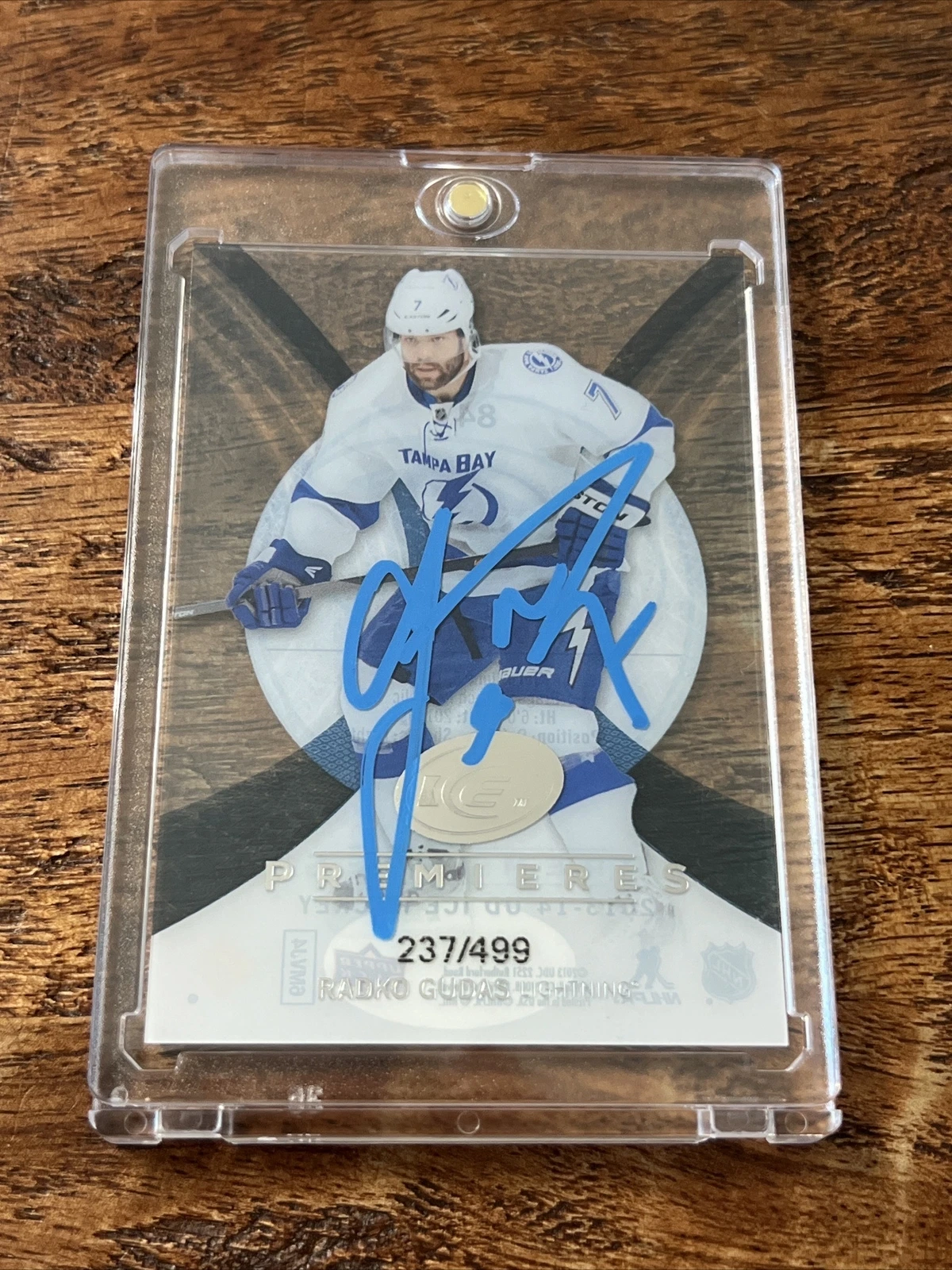 Radko Gudas IP Signed Upper Deck Ice Premieres RC Card JSA Coa Autographed