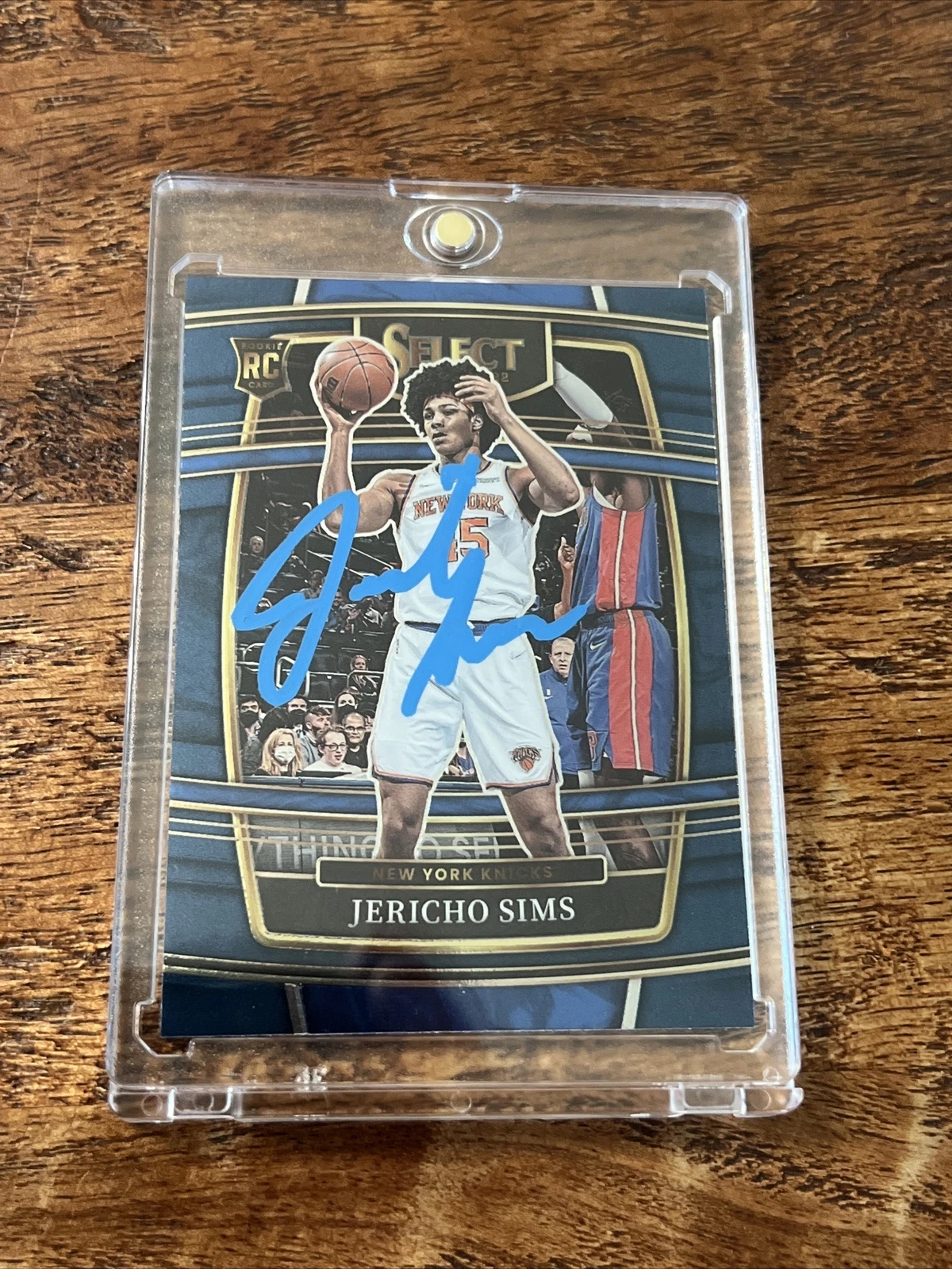 Jericho Sims IP Signed Panini Select Rookie Card JSA Coa Autographed Knicks