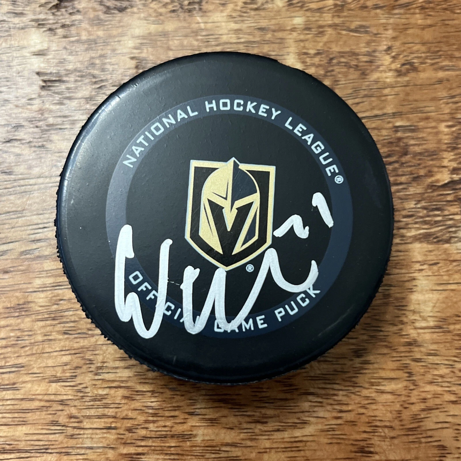 William Karlsson Signed Vegas Golden Knights Official Game Puck JSA Coa
