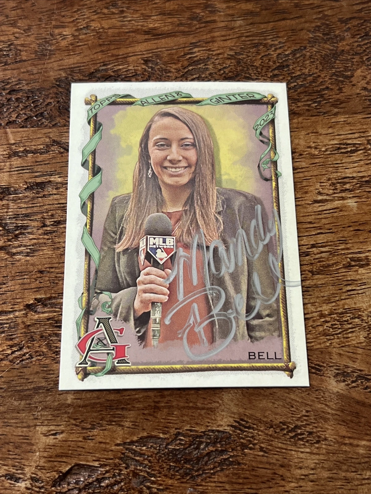 Mandy Bell IP Signed 2023 Topps Allen & Ginter Card Reporter Autographed