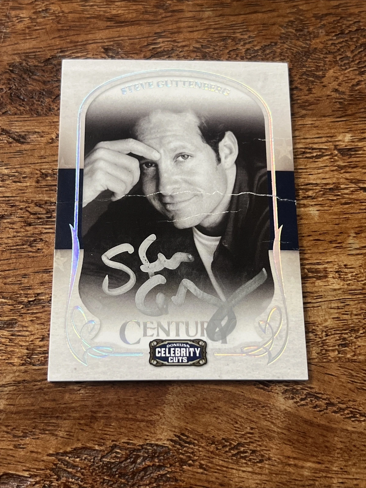 Steve Guttenberg Signed 2008 Donruss Americana Celebrity Cuts Silver /50 Auto