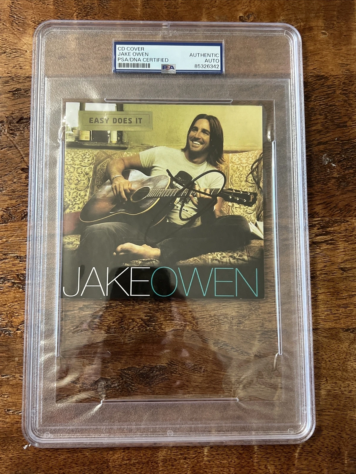 Jake Owen Signed Easy Does It Cd PSA/DNA Coa Slab Autographed