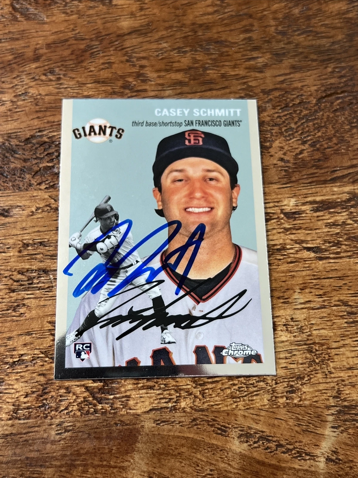 Casey Schmitt IP Signed 2023 Topps Chrome Platinum Rookie Card Giants Auto