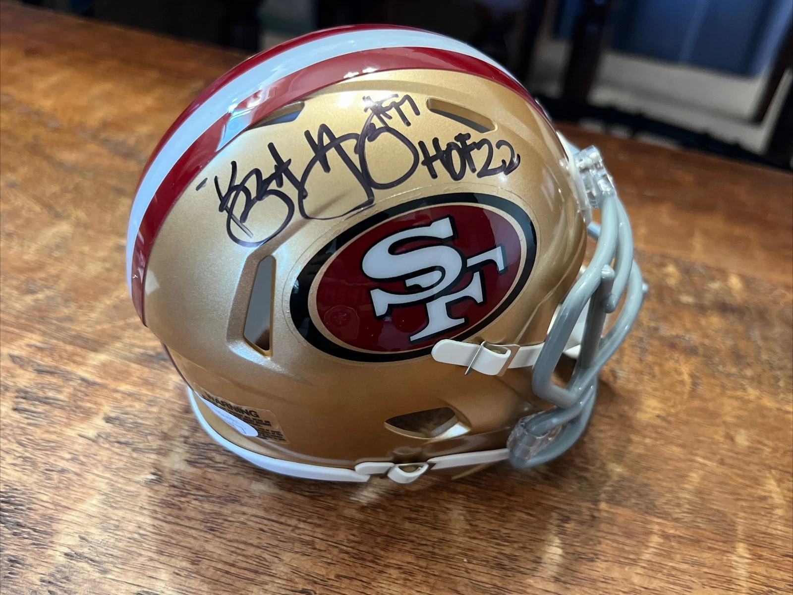 Bryant Young Signed San Francisco 49ers Mini Helmet JSA Coa Autographed HOF
