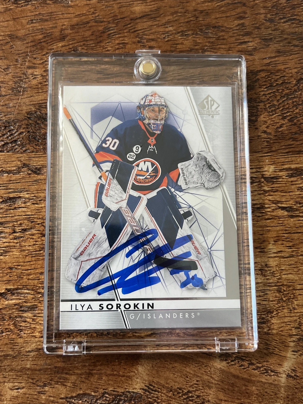 Ilya Sorokin IP Signed Upper Deck SP Card PSA DNA Autographed Islanders