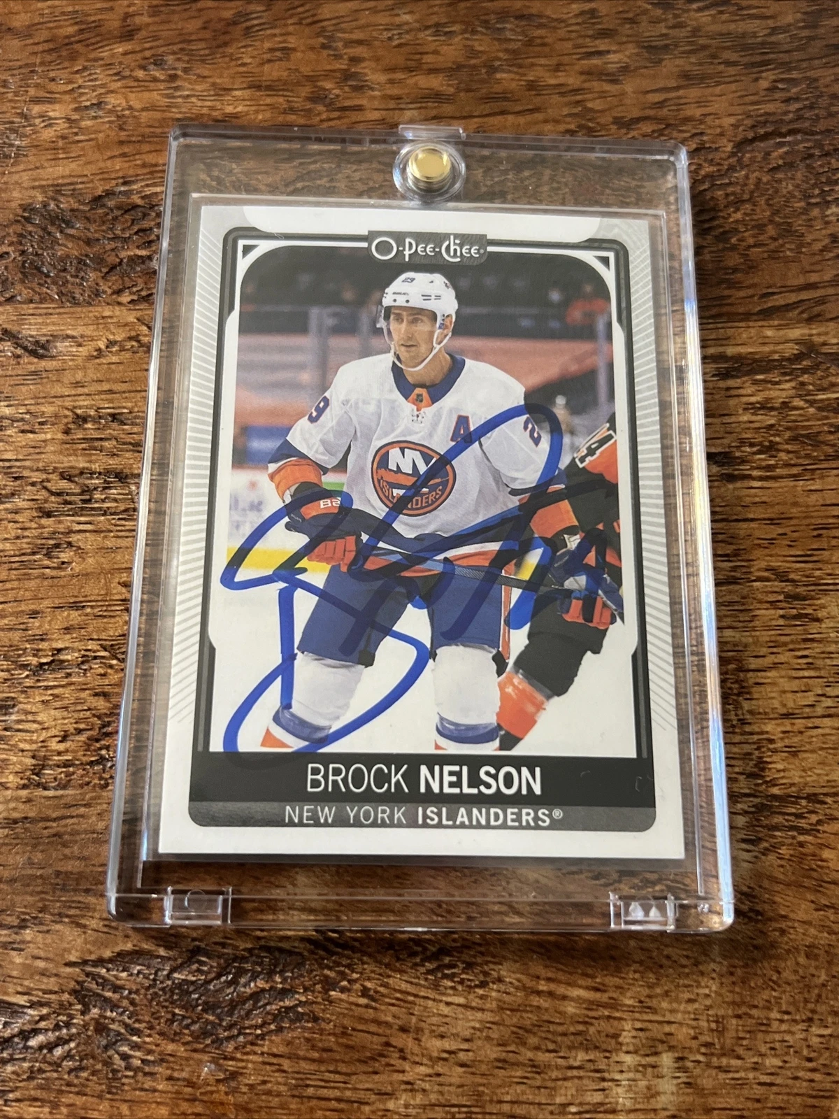 Brock Nelson IP Signed O Pee Chee Card PSA DNA Autographed Islanders