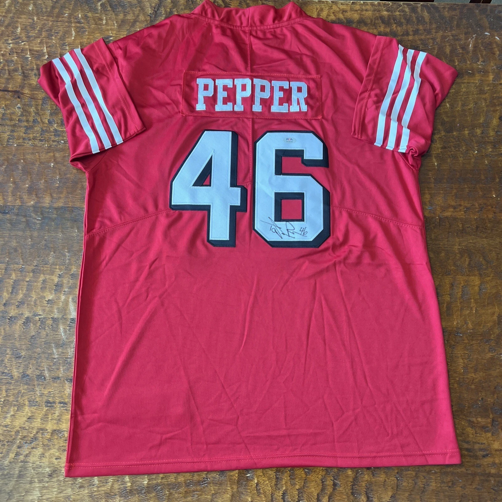 Taybor Pepper Signed San Francisco 49ers Jersey PSA DNA Autographed