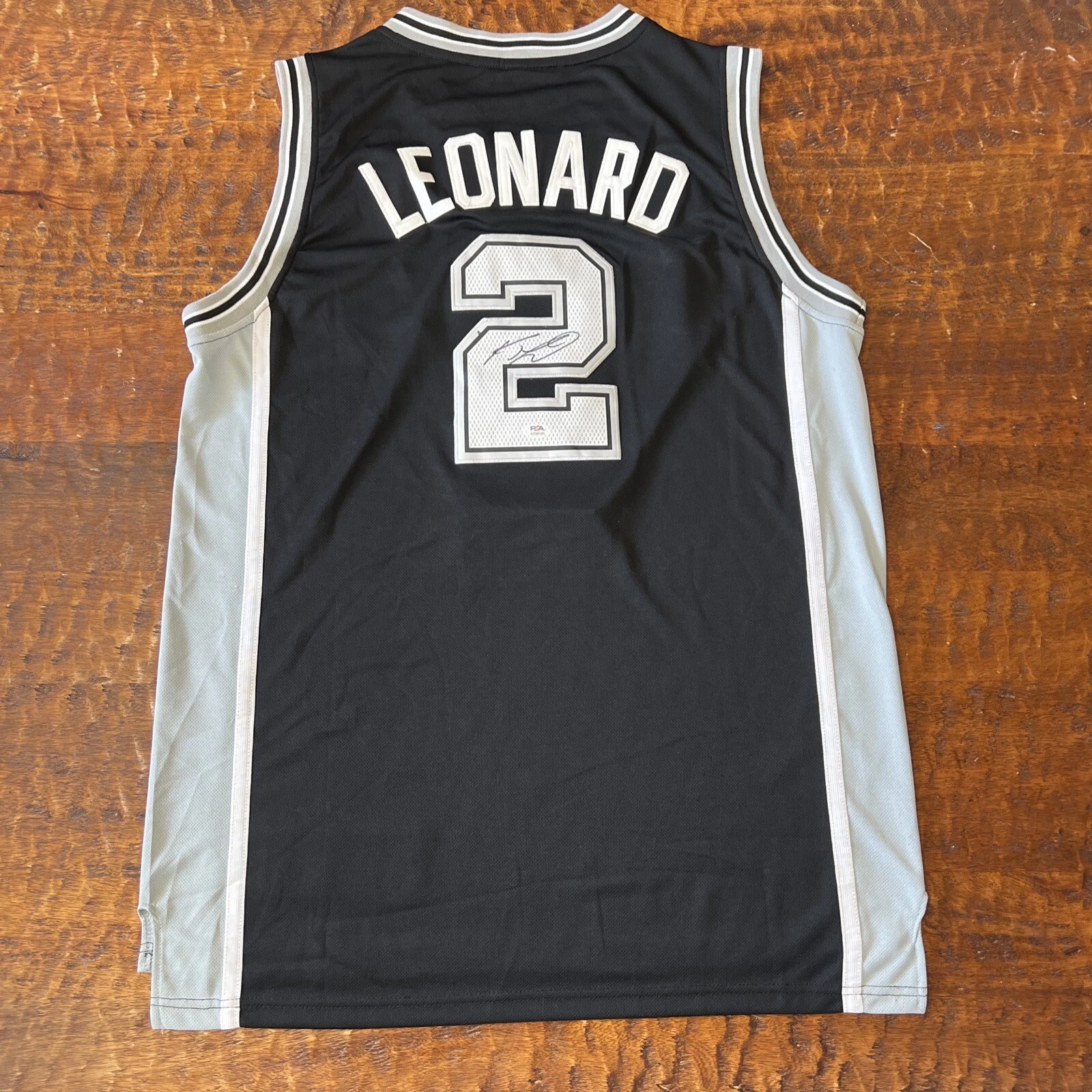 Kawhi Leonard Signed San Antonio Spurs Jersey PSA DNA Autographed