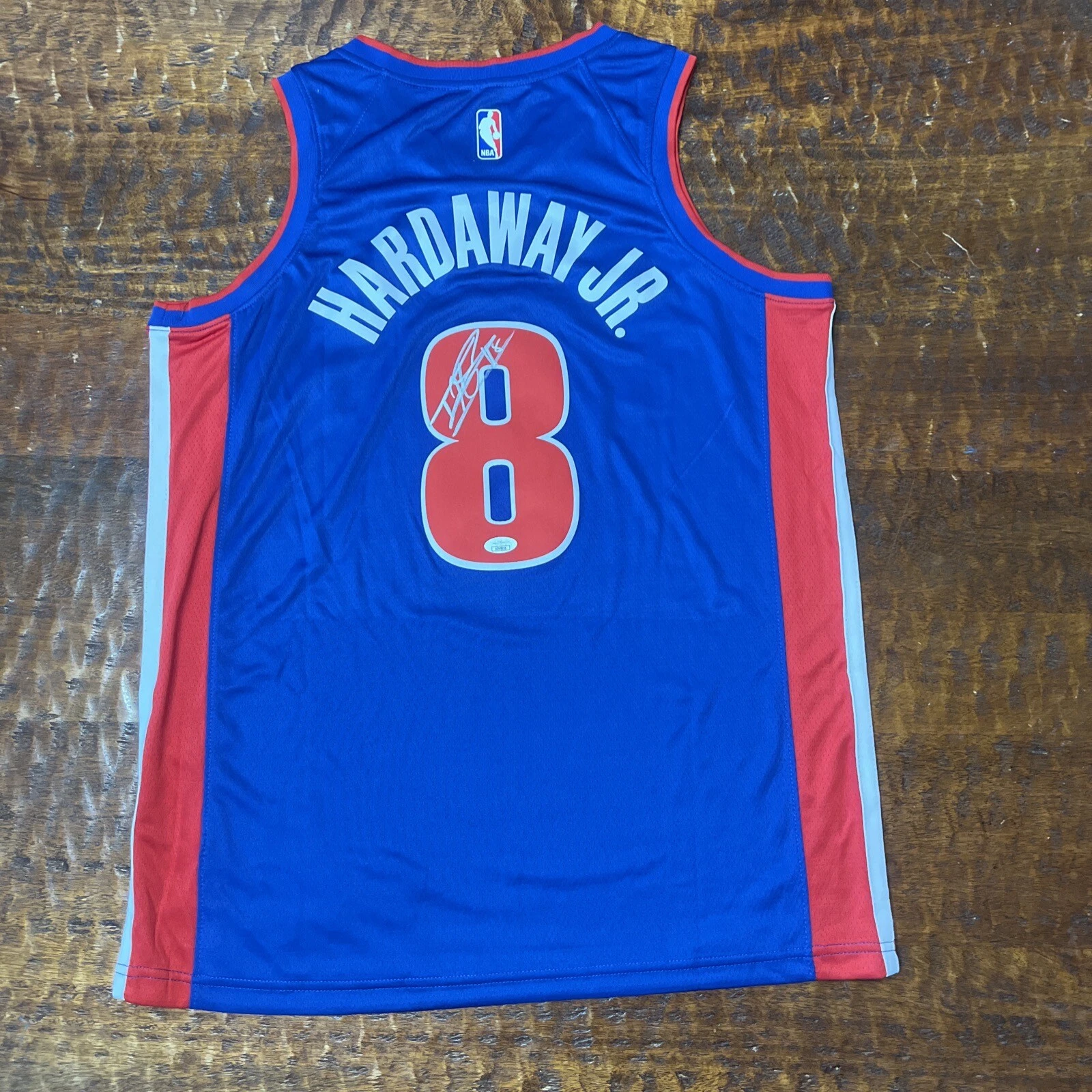 Tim Hardaway Jr Signed Detroit Pistons Jersey JSA Coa Autographed