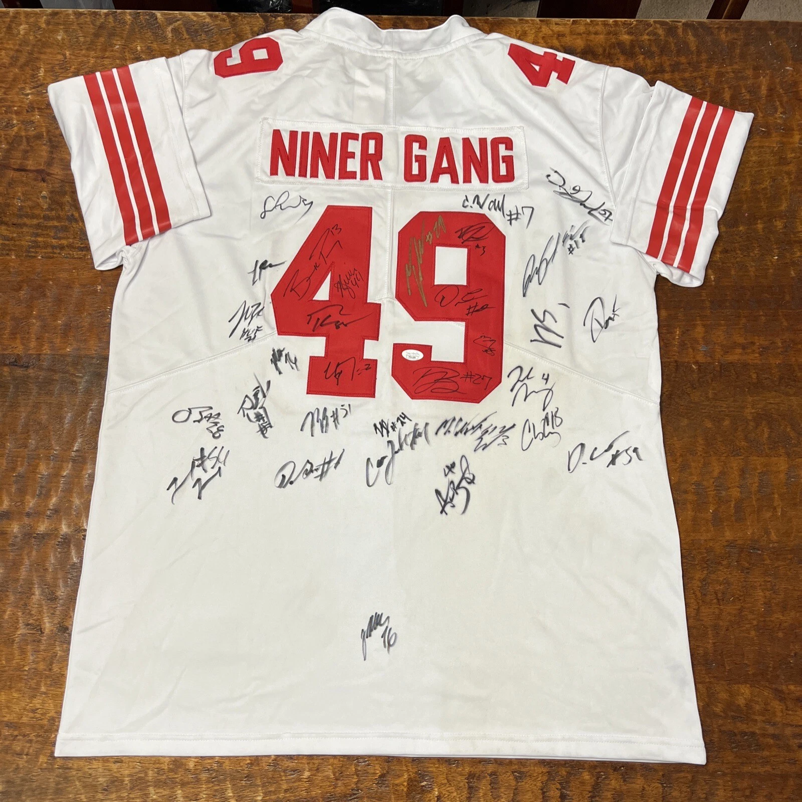 2024 San Francisco 49ers Team Signed Jersey JSA Coa Brock Purdy McCaffrey Kittle