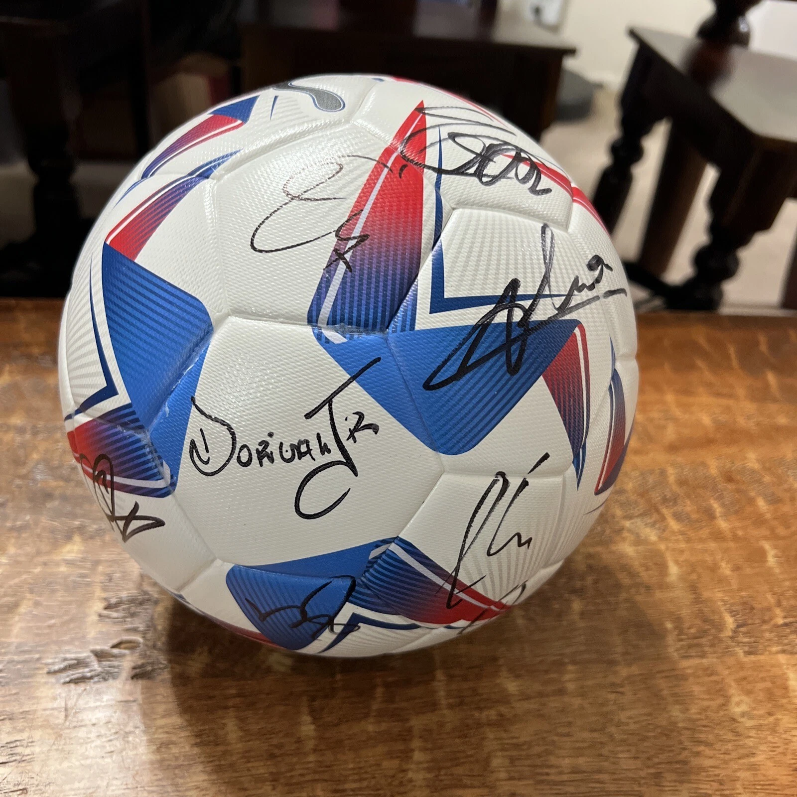 Brazil Team Signed Copa America Soccer Ball JSA Coa Vinicius Junior Endrick