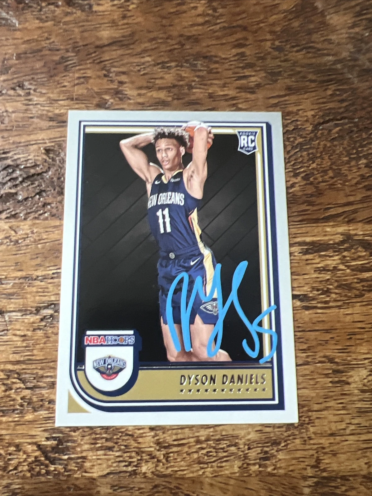 DYSON DANIELS IP Signed 2022-23 Panini NBA Hoops Rookie Card Pelicans Auto