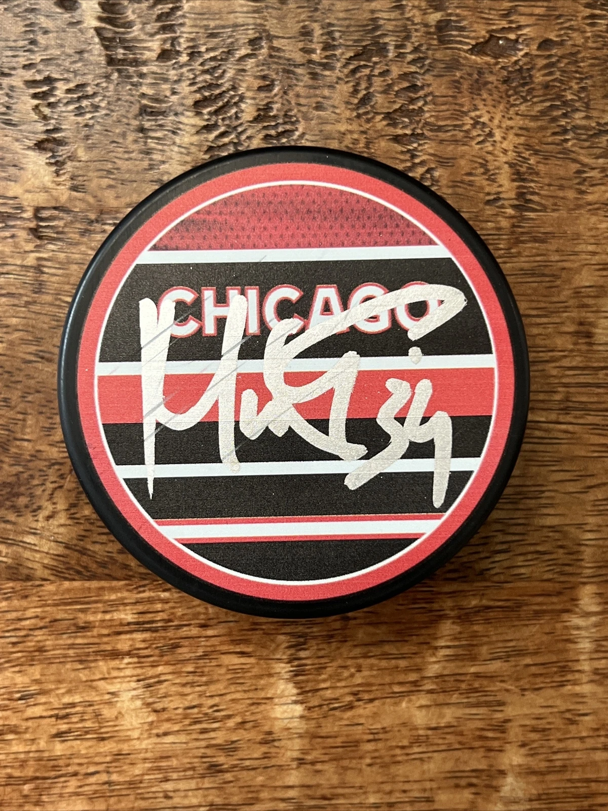 Petr Mrazek Signed Chicago Blackhawks Puck JSA Coa Autographed