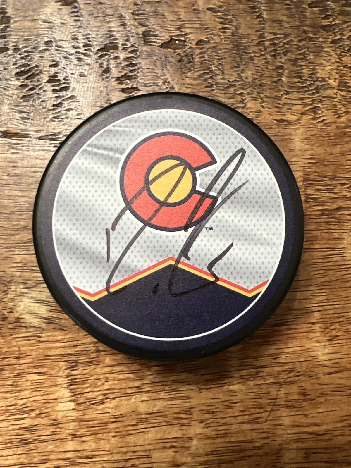 Ross Colton Signed Colorado Avalanche Puck JSA Coa Autographed