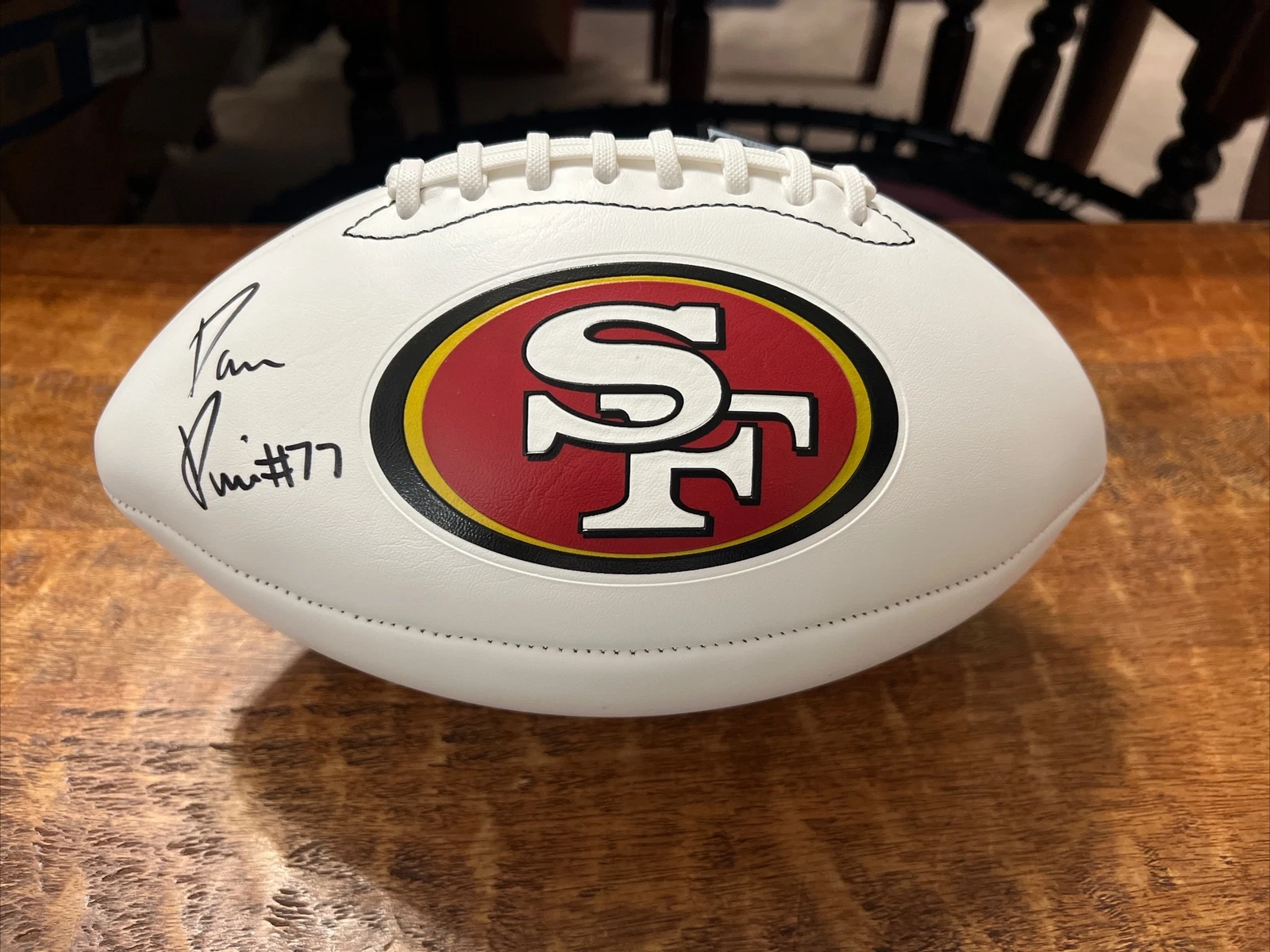 Dominick Puni Signed San Francisco 49ers Football JSA Coa Autographed