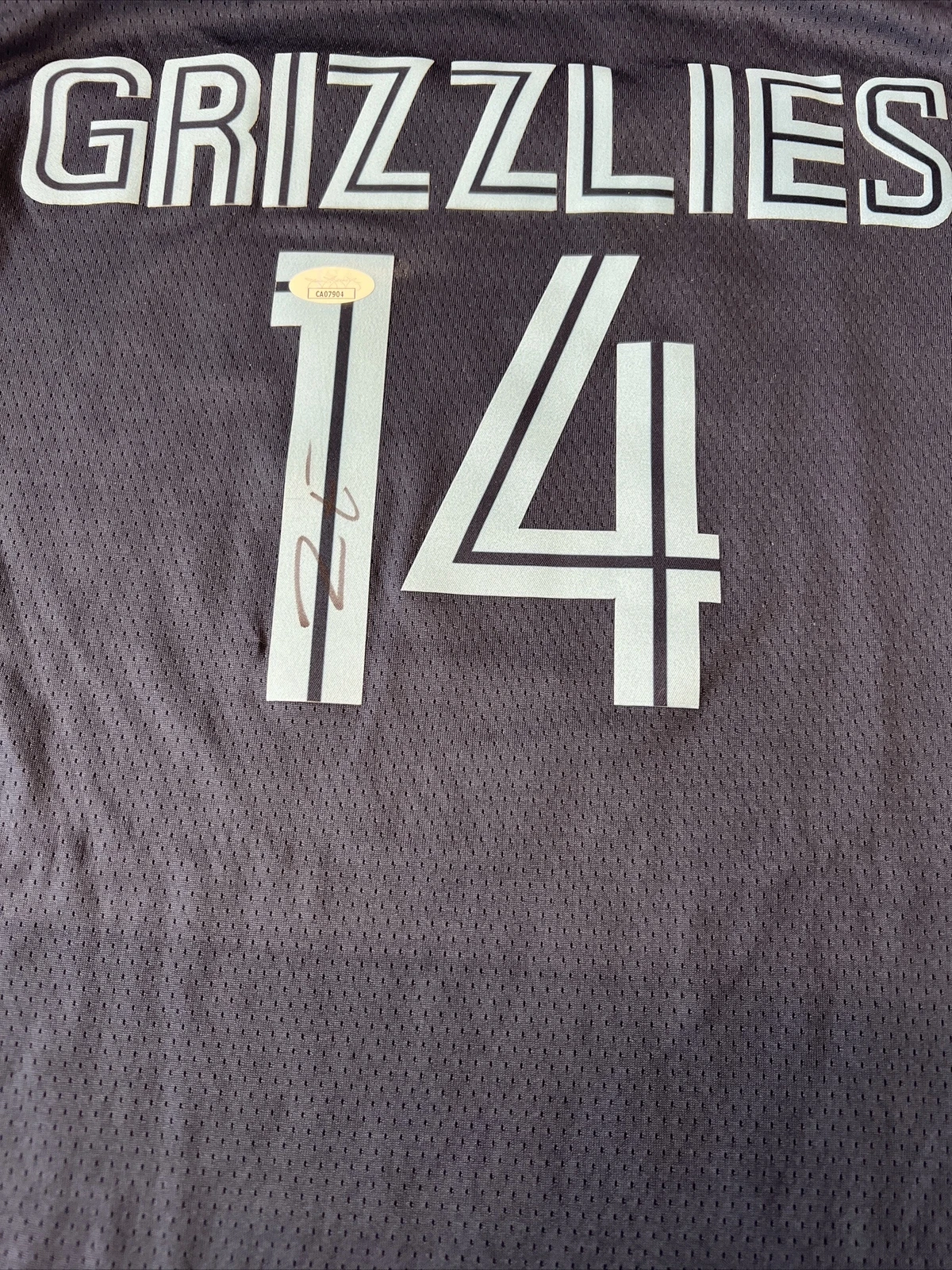Zach Edey Signed Memphis Grizzlies Jersey JSA Coa Autographed